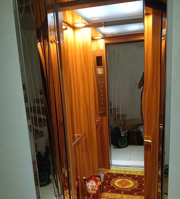 Nội thất thang máy gia đình 350kg