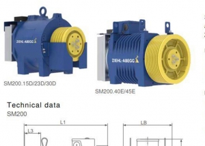 Máy kéo Ziehl Abegg SM200.40E 1000KG, 1.5M/S